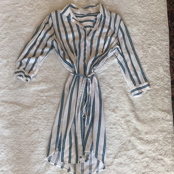 LOFT Dresses & Skirts - LOFT Striped Casual Shirt Dress